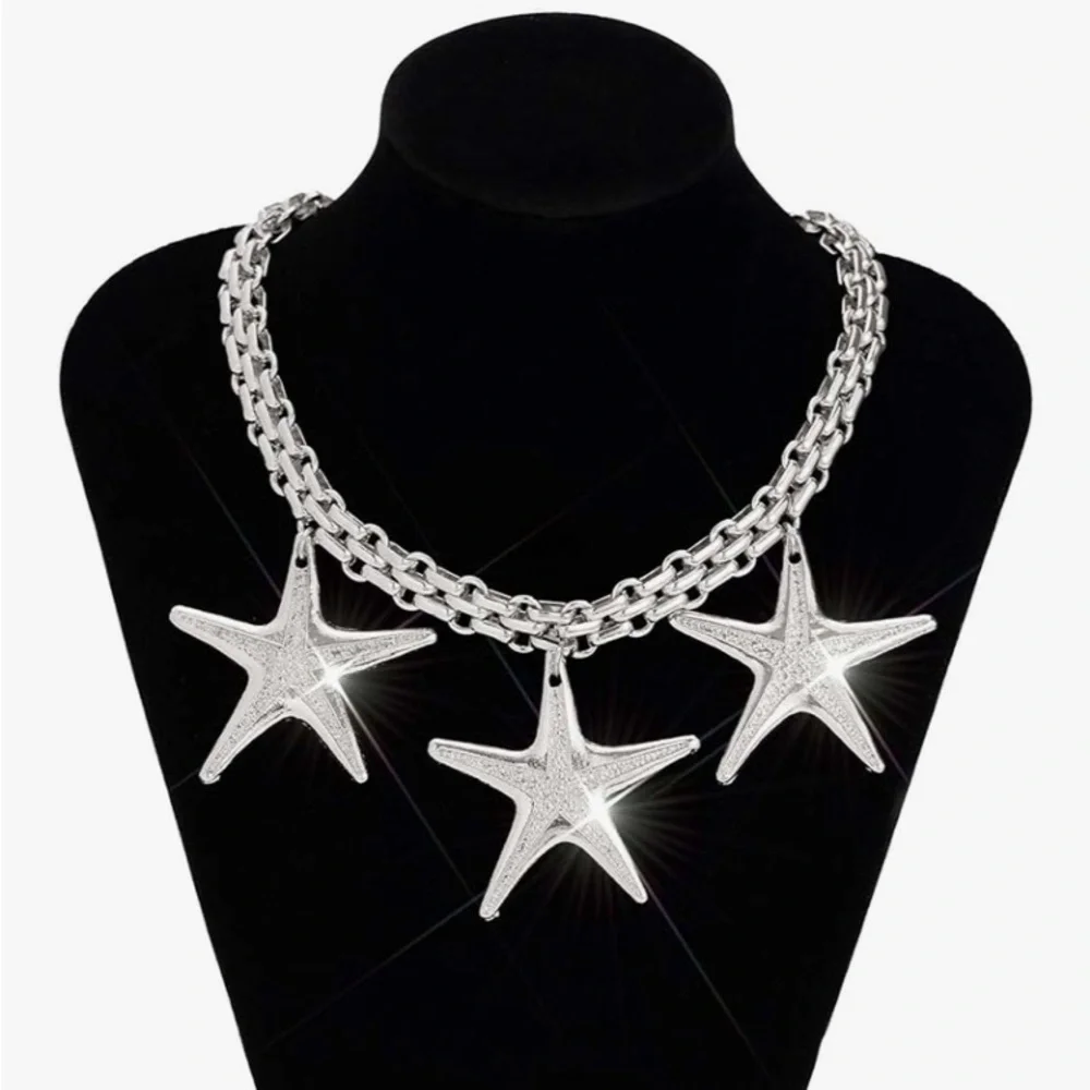 Star Cuban Chain Chunky Necklace